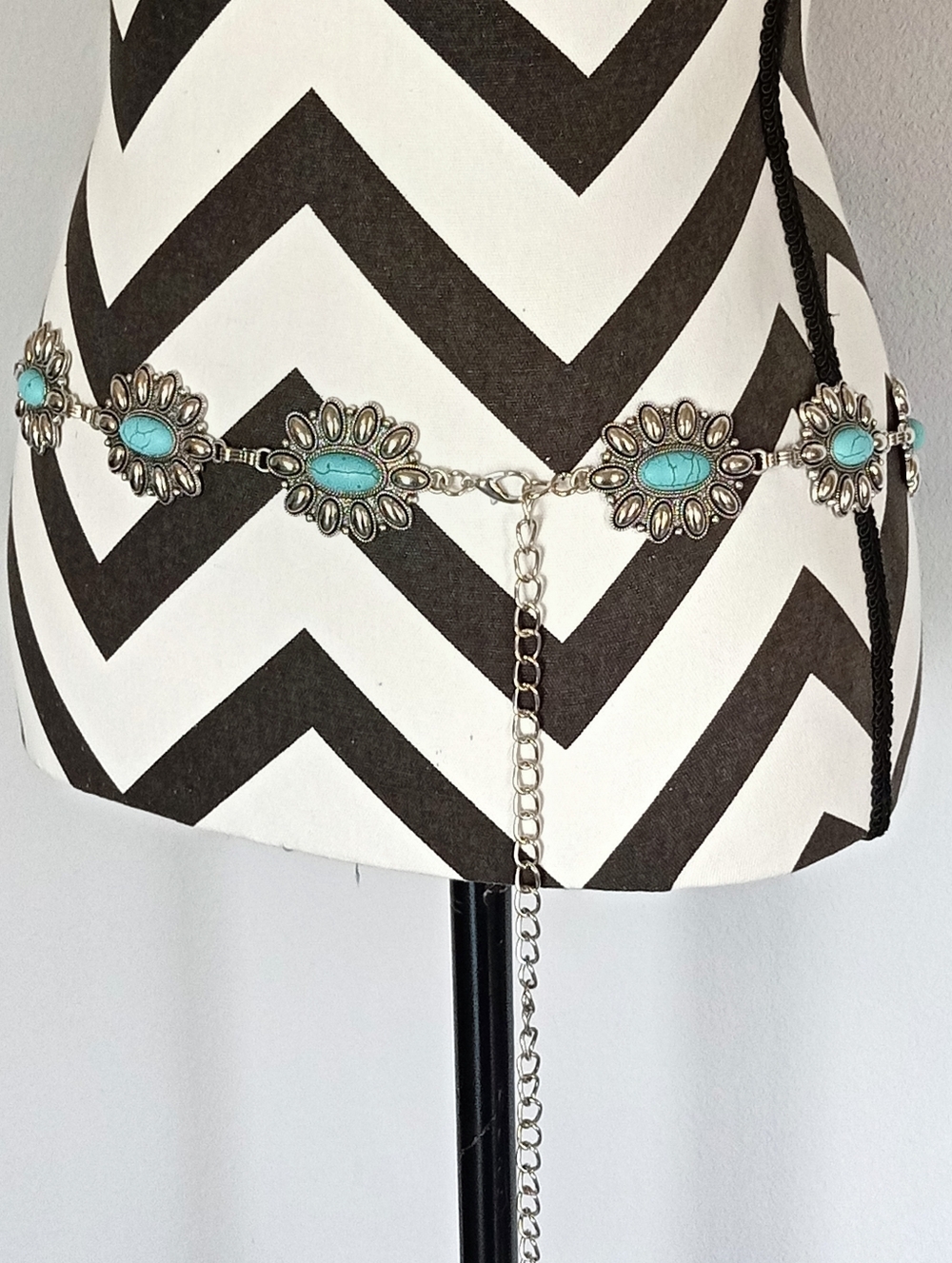 Turquoise Southwest Chain Belt